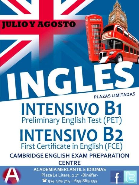 INTENSIVOS B1 B2 VERANO 2016